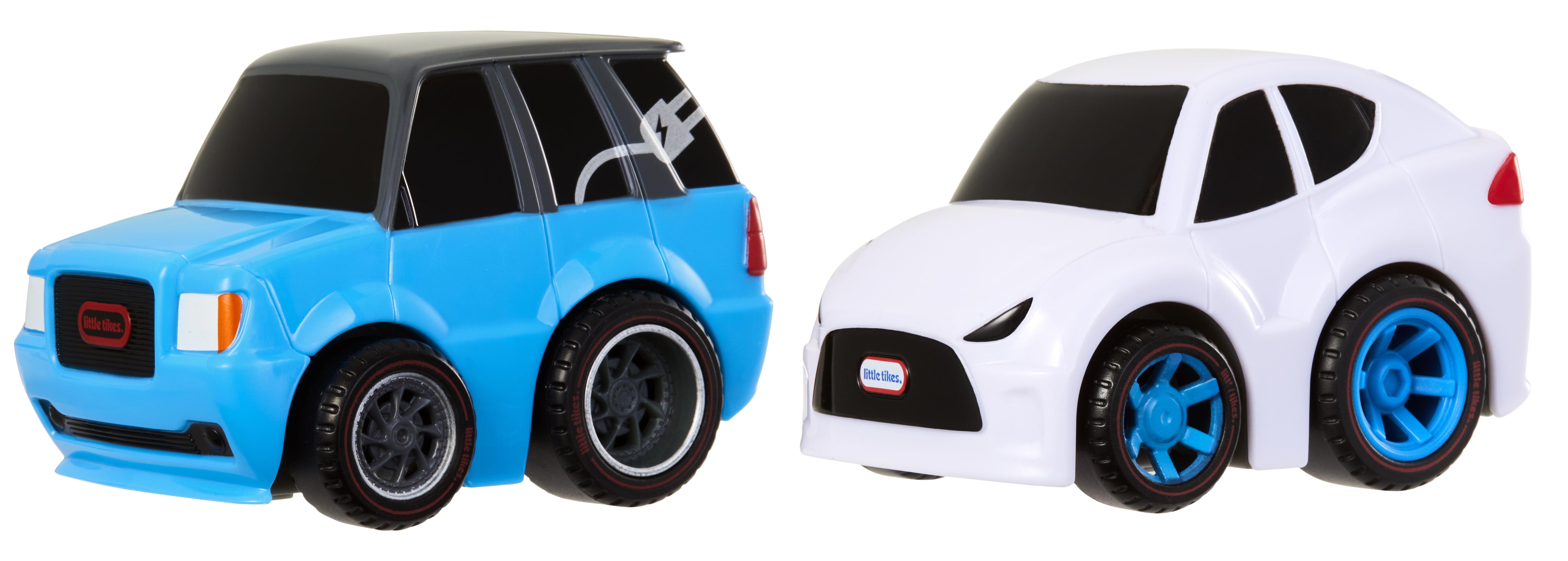 Little Tikes® My First Cars™ Crazy Fast Cars™ 2-Pack Electro Riders™, EV Electric Vehicle Themed Pullback Toy Car Vehicle Goes up to 50 ft
