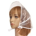 Rain with Visor Clear Plastic Rain Hat and Scarf to Protect