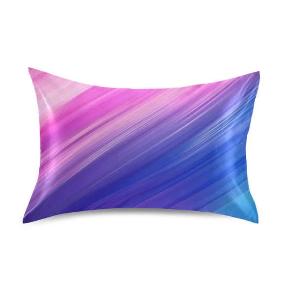 Ryvnso Satin Pillowcase Blue Pink Tie Dye Pillow Cases Standard Size 26x20in