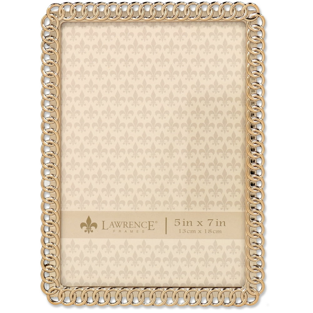 Lawrence Frames Eternity Rings 5x7 Gold Metal Picture Frame Walmart