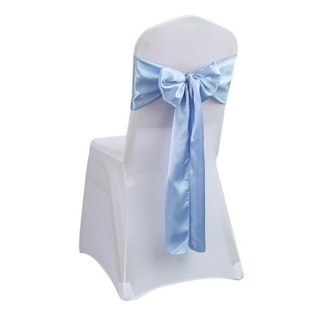 

TANGNADE Home Decoration Chair Ribbon Bow Strap Wedding Banquet Party Event Decoration Chair Bow Tie Chair Bow I