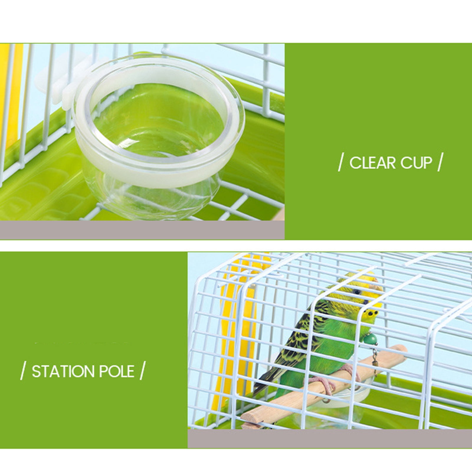 Outdoor Ready Bird Carriers Cage for Small Birds Travel and Adventure