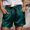 E-505Green, variant on FAOWME Womens Casual Shorts Flat Front Drawstring Elastic Waist Solid Color Comfortable Lightweight Shorts With Pockets For Everyday Wear,Black,L
