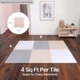 thumbnail image 6 of FlooringInc's Rainbow & Natural Harmony Playmat - Kid Safe Foam Floor Tiles with Removable Edges - 2'x2', 1/2" Thick (Earthy, 6 Tile Pack), 6 of 9