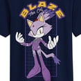 thumbnail image 2 of Sonic the Hedgehog Blaze the Cat DC x Sega Youth Boys Graphic Tee Short Sleeve Crew Neck Officially Licensed-XS, 2 of 4