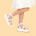 thumbnail image 2 of DREAM PAIRS Girls Flatform Wedge Open Toe platform Summer Sandals with Buckle Ankle Strap for Little Kid/Big Kid, 2 of 6