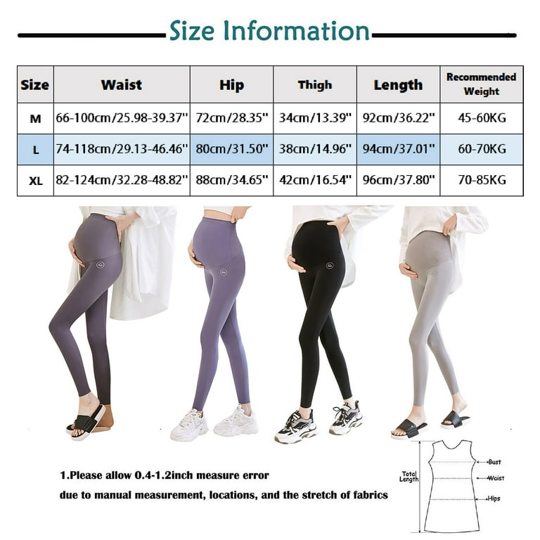 Aayomet Plus Size Leggings for Women Thin Skin Pregnant Women Wearing  Pregnant Women Leggings (A, M)