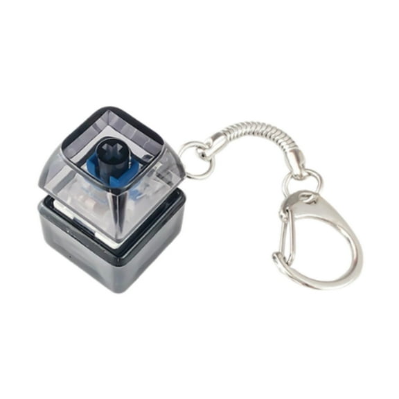 Keyboard Fidget Keychain Portable Clicker Toy Lightweight PP Material for Teens Adults Office Stress Relief