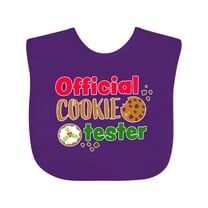 Inktastic Official Cookie Tester Christmas Cookies Boys or Girls Baby Bib