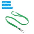 thumbnail image 4 of Uxcell 17" x 0.4" Neck Lanyards with Swivel Hook Clip for ID Badge Keys Green 50 Pack, 4 of 5