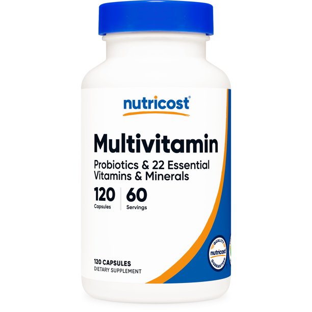 Nutricost Multivitamin With Probiotics (Unisex) 120 Vegetarian Capsules