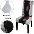 thumbnail image 6 of muroi Grey Chair Covers Chair Seat Covers Set of 4 Chair Seat Covers Removable Washable Parson Chair Covers for Dining Room Living Room Kitchen, 6 of 6