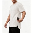 thumbnail image 5 of RongHuan Mens Big and Tall Tshirts Casual Athletic Shirt Oversize Tshirt Short Sleeve Versatile T-Shirt, 5 of 8