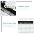 thumbnail image 2 of KAKOWELY Cross Body Bag Transparent PVC Grid Bag Shoulder Pouch Anti-static Storage Bag,15.75"X11.81"X3.15", 2 of 5