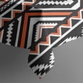 thumbnail image 5 of Boho Orange and Black Geometric Ethnic Pattern Square Tablecloth,Waterproof Square Table Cover,Wipeable Spillproof Washable Table Cover for Home Kitchen Party Decor 60"x60"(152x152cm), 5 of 6