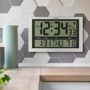 La Crosse Technology 513-1211 Jumbo Atomic Digital Wall Clock with Indoor Temperature