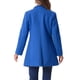 thumbnail image 3 of Abrigo de mujer Inspire Chic de longitud media, con cuello alto, de un solo botón, abrigo de invierno, color azul marino L, 3 of 6