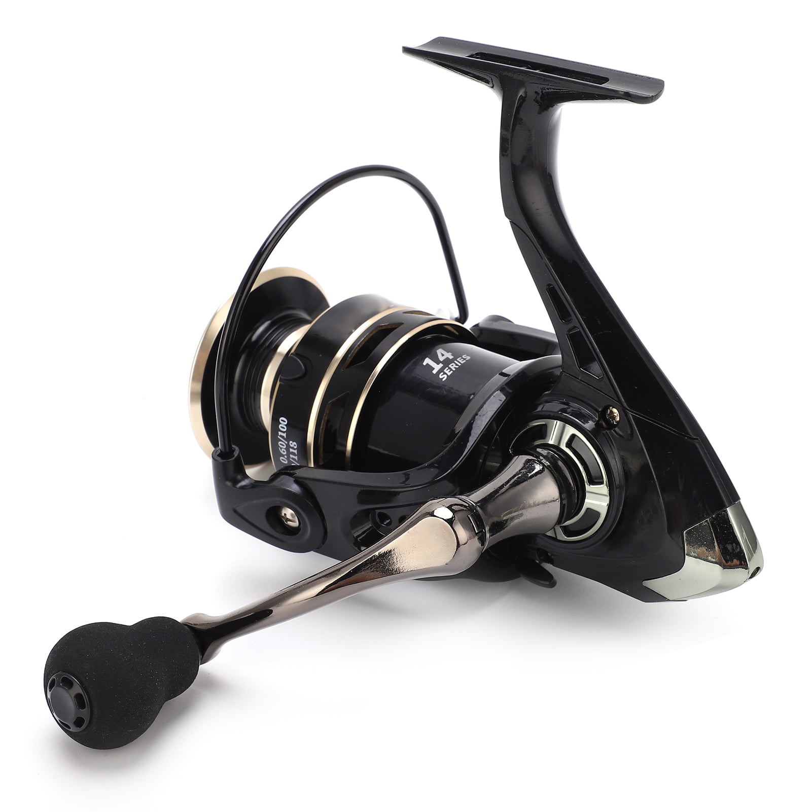 High-Speed 5.2:1 Smooth Metal Spinning Fishing Reel - Durable Aluminum Alloy Construction for Freshwater and Saltwater Fishing Ambidextrous Handling (Size 7000 15.24 oz / 432 g 5.91 in / 15 cm)