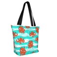 thumbnail image 2 of Fotbe Octopuses Pattern Beach Tote,Shoulder Handbag,Spacious Tote Bag,Lightweight Travel Bag,Versatile Shopping Bag, 2 of 9