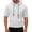 White, variant on KHONTS Men's Casual Hoodies Solid Color Short Sleeve Sweatshirts Regular Fit Drawstring Summer Hooded Sport Tops with Pocket White XL