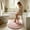 Pink, variant on Yardvibe Oval Cotton Bath Rug, 15.7" × 23.6", Machine Washable Extra Absorbent Soft Underfoot Bathrug, Perfect for Half Baths, Powder Rooms, Bathrooms (Pink)