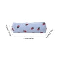 thumbnail image 3 of Hyknon Large Capacity Pencil Case Pen Pouch, Cute Strawberry Pencil Holder, Vertical‑Striped Stationery Bag with Zipper, Soft Pen Pouch for Women Adult, Storage Organizer Bag for Office College, Blue, 3 of 6