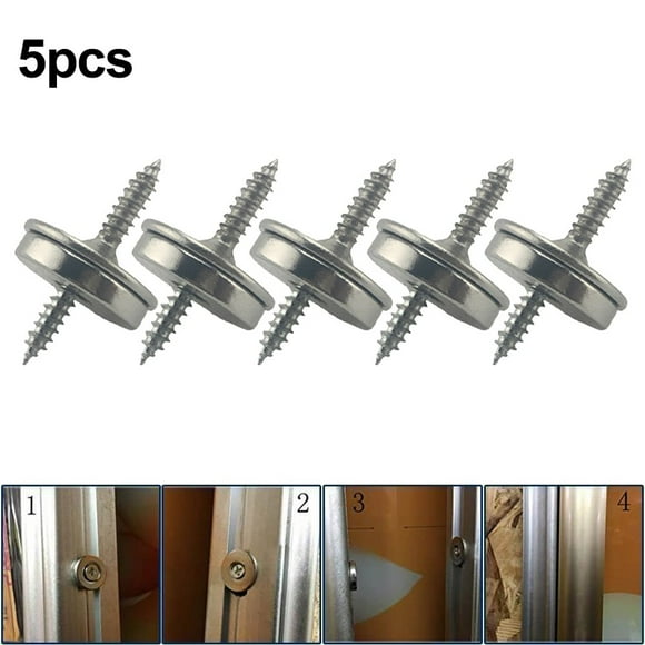 Heavy Duty Magnetic Catch Set, 5 pcs Cabinet Door Fastener Latch, Reliable Magnet Closure, Long lasting Material