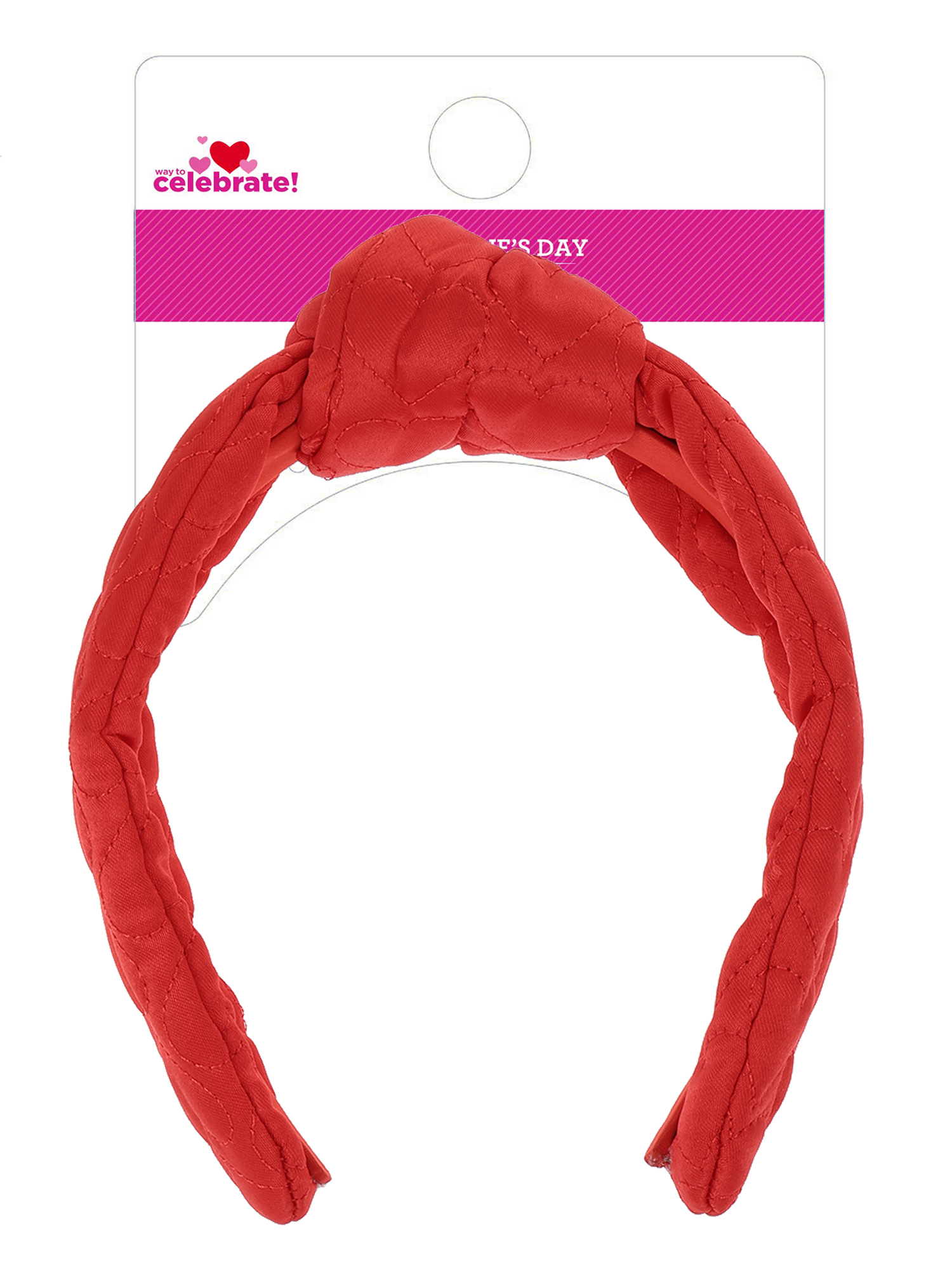 Way to Celebrate Valentine's Day Gold and Pink Headband, 1 Piece