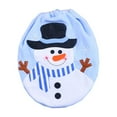 thumbnail image 1 of Funda de asiento de inodoro de muñeco de nieve para baño Suministros de decoraciones para el hogar de Navidad, 1 of 4
