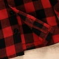 thumbnail image 5 of Povozer Girl Sweatshirts for Kids Girls Long Sleeve Flannel Shirt Kids Plaid Button Down Shirt Casual Cute Flannel Blouse Tops for 3-4 Years,Red, 5 of 9