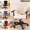 thumbnail image 3 of UHUSE Elastic Swivel Computer Chair Cover Stretch Office Seat Cushion Protector Decor, 3 of 5