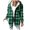 Dark Green, variant on Fleece Lined Plaid Hooded Shacket for Women, Button Front Loose Fit, Bright Casual Fall Winter Outerwear, 1 Piece, S-3XL, Plus Size Friendly