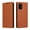 Brown, variant on Wallet Case for Samsung Galaxy S10 Lite Dual SIM, Kickstand and 2 Card Slots, Shockproof and Scratch Resistant, Red