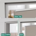 thumbnail image 3 of Burlete para puerta Vannesse con cierre de cuña, 5 m, blanco, 3 of 8