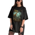 thumbnail image 3 of Plus Size Shirt for Women Black Tops for Women Short Sleeves Shirt for Women Giraffe (6) T Shirt Crewneck Shirt for Women 2XL, 3 of 5
