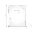 thumbnail image 5 of Fauteuil poire Paris de Gouchee Home – Tissu hydrofuge avec rembourrage en billes de polystyrène, adapté aux adultes et aux adolescents, siège léger et portable pour chambre, dortoir ou salon, 5 of 5