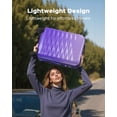 thumbnail image 4 of 3 Piece Luggage Sets 20"/24"/28" ABS+PC Lightweight Hardshell Suitcase with Spinner Wheels and TSA Lock,Purple, 4 of 11