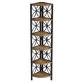 thumbnail image 4 of Fnova 70.9" 6-Tier Corner Storage Shelf Unit, Tall Space-Saving Display Rack for Living Room Bedroom Home Office, 4 of 9