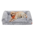 thumbnail image 1 of Feandrea Cama para Perros, Sofá Cama Ortopédico para Perros Medianos y Grandes, Cama para Perros Impermeable con Funda Lavable Extraíble, 42 x 31,5 x 9 Pulgadas, Gris Ombré UPGW233G01, 1 of 5