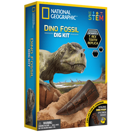 National Geographic Dinosaur Fossil Digging Kit, STEM Toy Kit