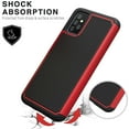 thumbnail image 1 of Samsung Galaxy A72 5G Phone Case, Military Grade 6 Feet Drop Test Protection Dual Layer Cover-Red, 1 of 4