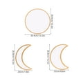 thumbnail image 2 of Worgeous 5pcs Decorative Moon Phase Wall Mirror Nordic Style Wooden Acrylic Mirror for Bedroom Living Room Wall-Mounted Acrylic Decor, 2 of 8