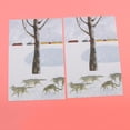 thumbnail image 4 of Tarjeta De Pared Accesorios Fotográficos Papel Ilustración Texturizada De cara Para Tienda Cafe Decoración Habitación Yotijar Ilustración de papel de la tarjeta de pared, 4 of 7