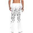 thumbnail image 4 of IAUYY 95% Cotton Mens Pajama Pants Breathable and Sweat-Absorbent Two Side Pockets Sleepwear Bottom Pants Elastic Waistband Easy to put on and Take Off Connect The Notes, 4 of 7