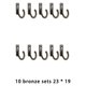 thumbnail image 3 of Inteprter Ganchos de pared Estante de almacenamiento Conveniente Amplia aplicación Heavy Duty Usable Keys Hangers Home Coats Hanging Decorativo Almacenamiento y organización del hogar Bronce 10 piezas, 3 of 6