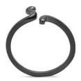 thumbnail image 3 of IP Black(Ion Plating) Stainless Steel Ring with No Stone for Women Minimalist Theme No Stone Stone Color Style TK3164 Size 8, 3 of 4