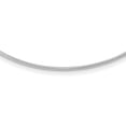 thumbnail image 1 of Diamond2Deal 14K White Gold 1.4 mm Round Omega Necklace for Women 18", 1 of 6