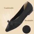 thumbnail image 4 of Northblanc Flats for Womens Pointed Toe Ballet Flats with Bow Comfortable Knit Dressy Flats, 4 of 8