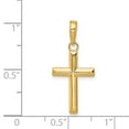 thumbnail image 4 of FB Jewels 14K Yellow Gold Small Cross Pendant, 4 of 4