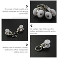 thumbnail image 3 of 20Pcs Curtain Track Gliders Double Wheel Rolling Slider Rollers, 3 of 9
